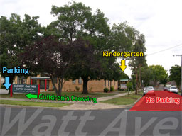Outside the Kindergarten